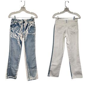 Vintage Jeans By Simonetta Boot-Cut Colorblock Denim Jeans Size EUR12/US Small